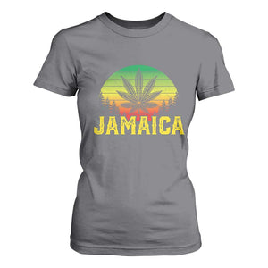 Jamaica Stoner T Shirt For Women Rasta Sunset Cannabis Marijuana Weed Lovers 420 TS10 Charcoal Print Your Wear
