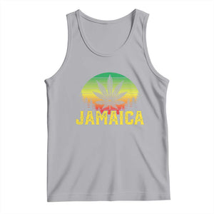 Jamaica Stoner Tank Top Rasta Sunset Cannabis Marijuana Weed Lovers 420 TS10 Athletic Heather Print Your Wear