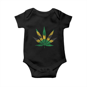 Jamaica Flag Cannabis Baby Onesie Funny Stoner Weed Lovers Marijuana 420 TS10 Black Print Your Wear