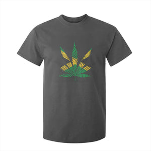 Jamaica Flag Cannabis T Shirt For Kid Funny Stoner Weed Lovers Marijuana 420 TS10 Dark Heather Print Your Wear