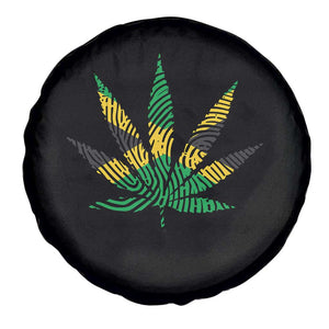 Jamaica Flag Cannabis Spare Tire Cover Funny Stoner Weed Lovers Marijuana 420 TS10 Print Your Wear