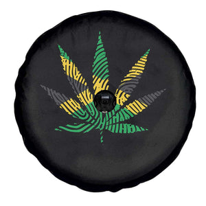 Jamaica Flag Cannabis Spare Tire Cover Funny Stoner Weed Lovers Marijuana 420 TS10 Print Your Wear