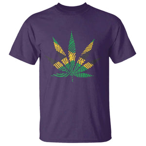 Jamaica Flag Cannabis T Shirt Funny Stoner Weed Lovers Marijuana 420 TS10 Purple Print Your Wear