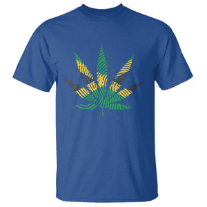 Jamaica Flag Cannabis T Shirt Funny Stoner Weed Lovers Marijuana 420 TS10 Royal Blue Print Your Wear