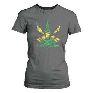 Jamaica Flag Cannabis T Shirt For Women Funny Stoner Weed Lovers Marijuana 420 TS10 Dark Heather Print Your Wear