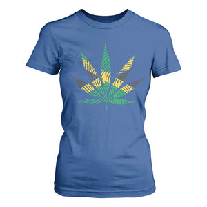Jamaica Flag Cannabis T Shirt For Women Funny Stoner Weed Lovers Marijuana 420 TS10 Royal Blue Print Your Wear