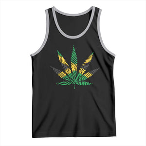 Jamaica Flag Cannabis Tank Top Funny Stoner Weed Lovers Marijuana 420 TS10 Black Athletic Heather Print Your Wear