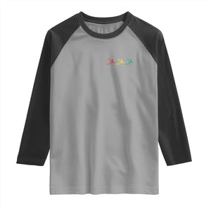 Little Birds Raglan Shirt Rastafari Rasta Reggae Music Jamaican Pride TS10 Sport Gray Black Print Your Wear
