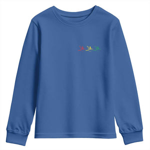 Little Birds Youth Sweatshirt Rastafari Rasta Reggae Music Jamaican Pride TS10 Royal Blue Print Your Wear