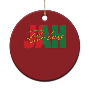 Rastafarian Jah Bless Christmas Ornament Retro Reggae Rastafari Jamaica Rasta TS10 Print Your Wear