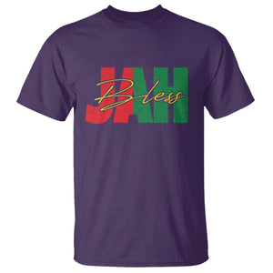 Rastafarian Jah Bless T Shirt Retro Reggae Rastafari Jamaica Rasta TS10 Purple Print Your Wear