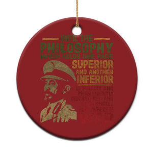 Haile Selassie Christmas Ornament War Speech Lion of Judah Rasta Jah Bless TS10 Print Your Wear