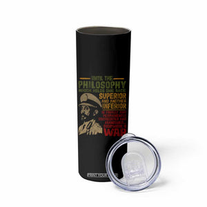 Haile Selassie Skinny Tumbler War Speech Lion of Judah Rasta Jah Bless TS10 Print Your Wear