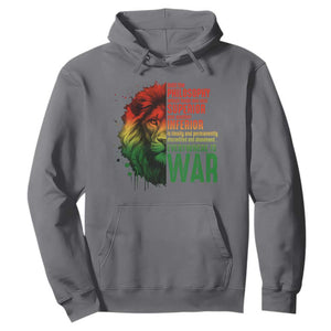 Lion of Judah Hoodie Rasta Haile Selassie War Speech Jah Bless TS10 Charcoal Print Your Wear