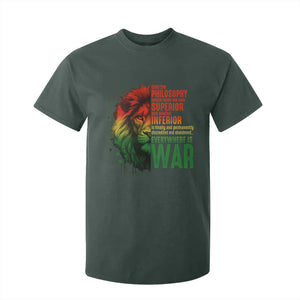 Lion of Judah T Shirt For Kid Rasta Haile Selassie War Speech Jah Bless TS10 Dark Forest Green Print Your Wear