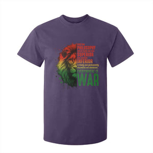 Lion of Judah T Shirt For Kid Rasta Haile Selassie War Speech Jah Bless TS10 Purple Print Your Wear