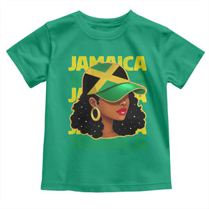 Proud Jamaican Afro Black Woman Jamaica Flag Pride Toddler T Shirt TS10 Irish Green Print Your Wear