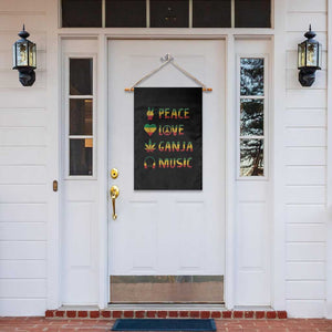 Rasta Weed Garden Flag Peace Love Ganja Marijuana Cannabis Reggae Music TS10 Print Your Wear