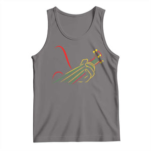 Reggae Guitar Tank Top Rasta Music Gift for Guitar Lovers TS10 Deep Heather Print Your Wear