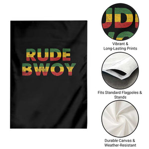 Rude Boy Garden Flag Jamaican Rasta Reggae Roots Gifts Jamaica TS10 Print Your Wear