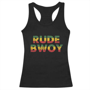 Rude Boy Racerback Tank Top Jamaican Rasta Reggae Roots Gifts Jamaica TS10 Black Print Your Wear