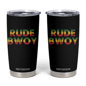 Rude Boy Tumbler Cup Jamaican Rasta Reggae Roots Gifts Jamaica TS10 Black Print Your Wear