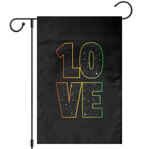One Love Jamaican Rasta Reggage Music Garden Flag TS10 Black Print Your Wear