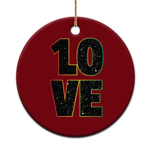 One Love Jamaican Rasta Reggage Music Ceramic Ornament TS10 1pc Red Print Your Wear