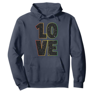 One Love Jamaican Rasta Reggage Music Hoodie TS10 Navy Print Your Wear
