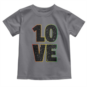 One Love Jamaican Rasta Reggage Music Toddler T Shirt TS10 Charcoal Print Your Wear