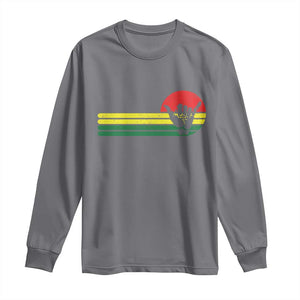 Rasta Reggae Shaka Hand Long Sleeve Shirt Retro Vintage Jamaica Flag Rasta Hawaii Shaka Sign TS10 Charcoal Print Your Wear