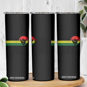 Rasta Reggae Shaka Hand Skinny Tumbler Retro Vintage Jamaica Flag Rasta Hawaii Shaka Sign TS10 Print Your Wear