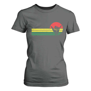 Rasta Reggae Shaka Hand T Shirt For Women Retro Vintage Jamaica Flag Rasta Hawaii Shaka Sign TS10 Dark Heather Print Your Wear