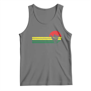 Rasta Reggae Shaka Hand Tank Top Retro Vintage Jamaica Flag Rasta Hawaii Shaka Sign TS10 Black Heather Print Your Wear