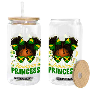 Jamaica Princess Glass Can Proud Jamaican Afro Black Girls Jamaica Flag Pride TS10 Print Your Wear