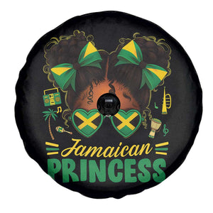 Jamaica Princess Spare Tire Cover Proud Jamaican Afro Black Girls Jamaica Flag Pride TS10 Print Your Wear