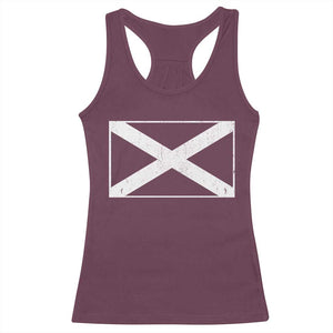 Scotland Flag Saltire Racerback Tank Top SCOT Scottish Independence Pride