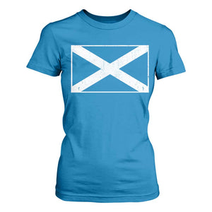 Scotland Flag Saltire T Shirt For Women SCOT Scottish Independence Pride