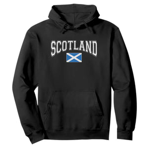 Scotland Hoodie Vintage Retro Varsity Sports Scottish Flag Graphic