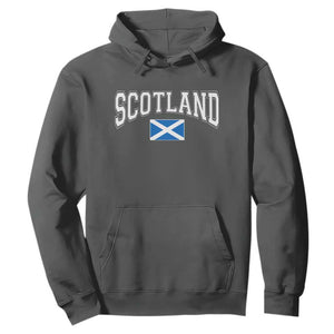Scotland Hoodie Vintage Retro Varsity Sports Scottish Flag Graphic