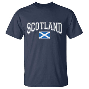 Scotland T Shirt Vintage Retro Varsity Sports Scottish Flag Graphic