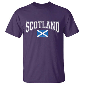 Scotland T Shirt Vintage Retro Varsity Sports Scottish Flag Graphic