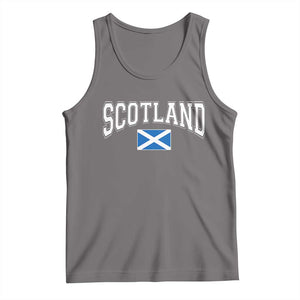 Scotland Tank Top Vintage Retro Varsity Sports Scottish Flag Graphic
