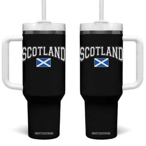 Scotland Tumbler With Handle Vintage Retro Varsity Sports Scottish Flag Graphic