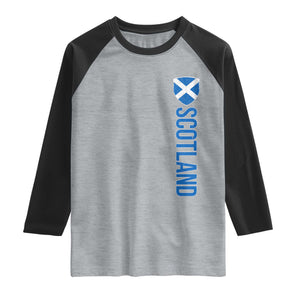 Scotland Flag Raglan Shirt Vintage SCOT Scottish Independence Pride