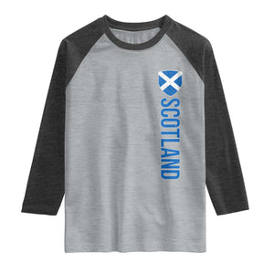 Scotland Flag Raglan Shirt Vintage SCOT Scottish Independence Pride