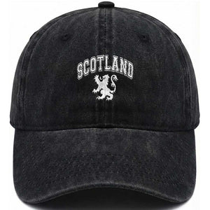 Vintage Scotland Lion Washed Cotton Baseball Cap SCOT Scottish Pride Gift