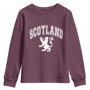 Vintage Scotland Lion Youth Sweatshirt SCOT Scottish Pride Gift