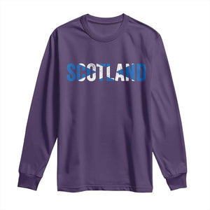 Vintage Scotland Long Sleeve Shirt Scottish Flag Retro Pride