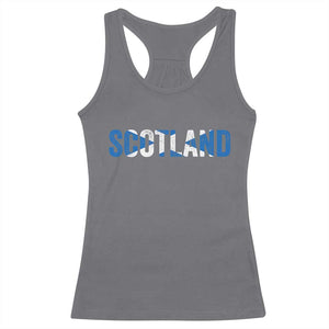 Vintage Scotland Racerback Tank Top Scottish Flag Retro Pride
